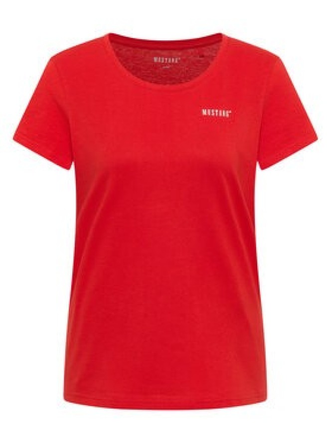 Mustang T-Shirt Alma 1016748 Czerwony Regular Fit