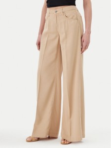 ViCOLO Jeansy DD5043 Beżowy Wide Leg