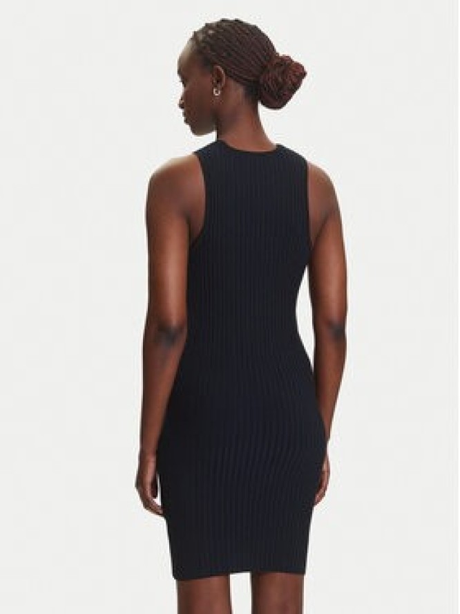 Tommy Jeans Sukienka dzianinowa DW0DW20877 Czarny Slim Fit