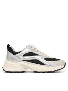 Calvin Klein Sneakersy Hike Run Ckstripe Mesh Met HW0HW03140 Czarny