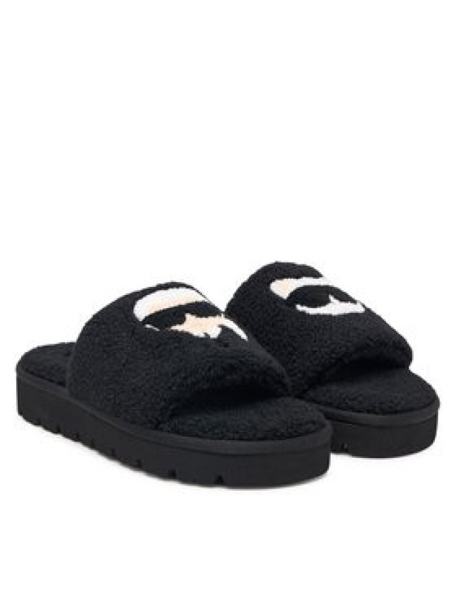 KARL LAGERFELD Klapki Skylar Slide KL47600T Czarny