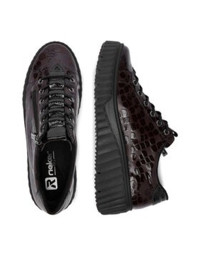 Rieker Sneakersy CEO-N2555-25 Brązowy ciemny