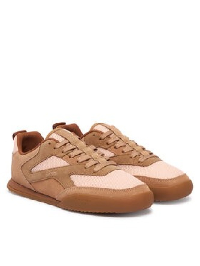 Calvin Klein Sneakersy Low Pro Runner Laceup Mesh Sue HW0HW03100 Brązowy
