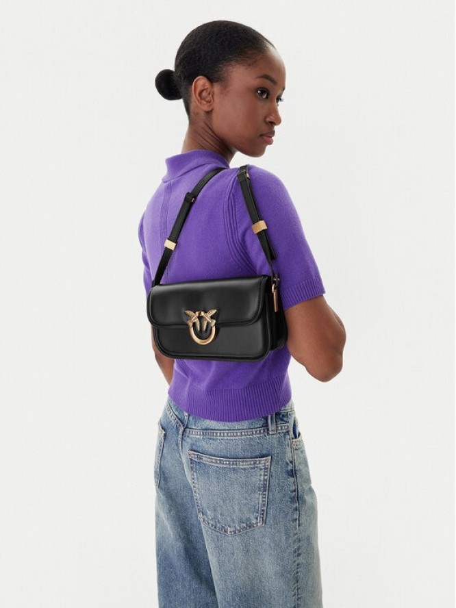 PINKO Torebka Love Box Baguette Al 25-26 PLTT 105083 A26L Czarny