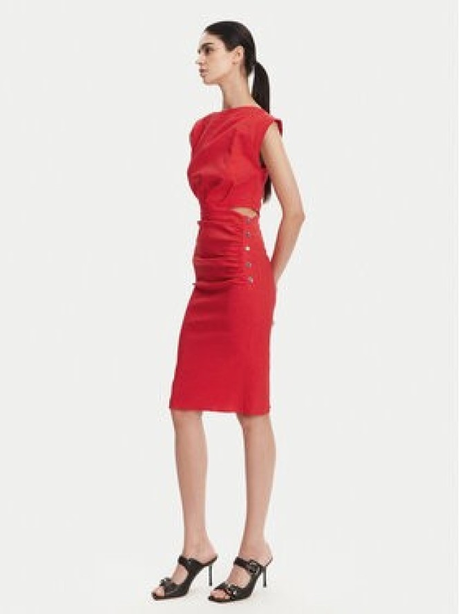 PINKO Sukienka koktajlowa 104955 A0IM Czerwony Regular Fit