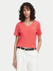 Beverly Hills Polo Club T-Shirt P-SS26W-TS516518 Koralowy Regular Fit