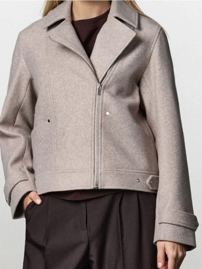 Kurtka ramoneska - beżowy