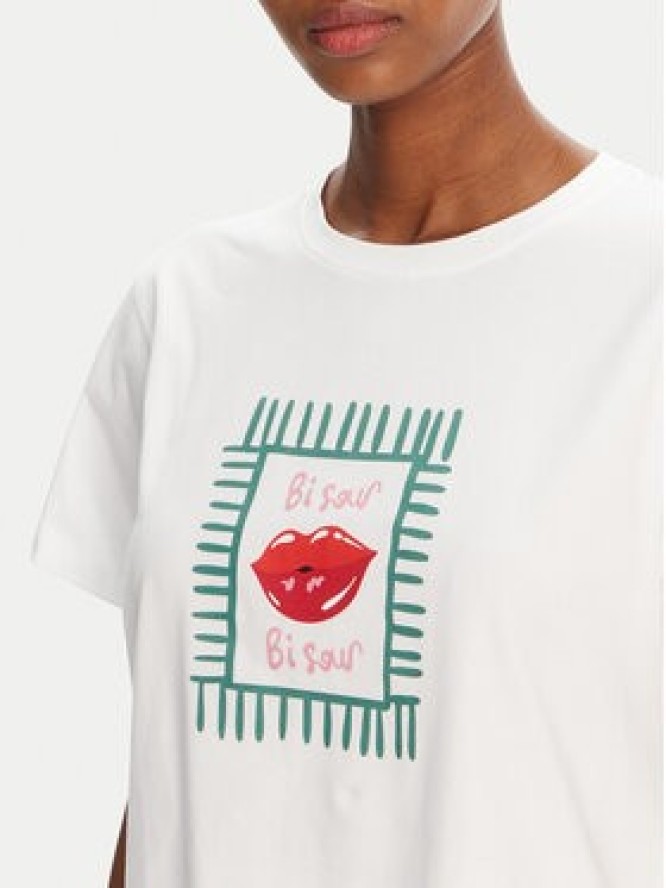 Marella T-Shirt Cappero 2515971052 Biały Regular Fit