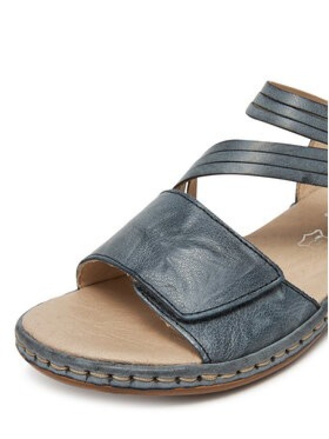 Rieker Sandały 65964-12 Niebieski