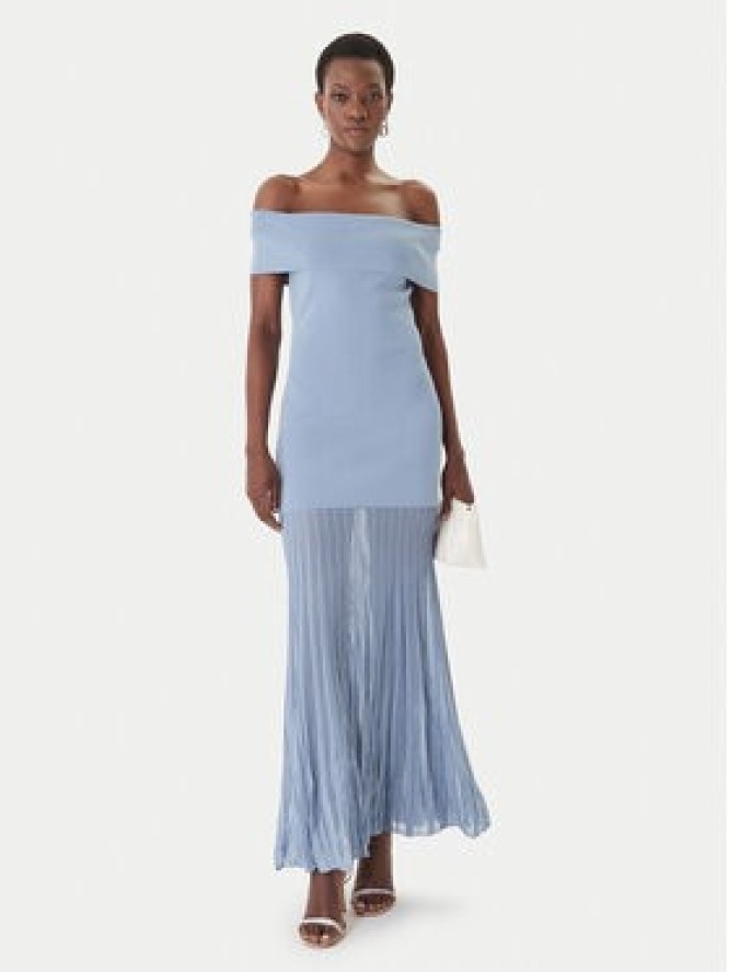 MICHAEL Michael Kors Sukienka dzianinowa MS683HGBFD Błękitny Slim Fit