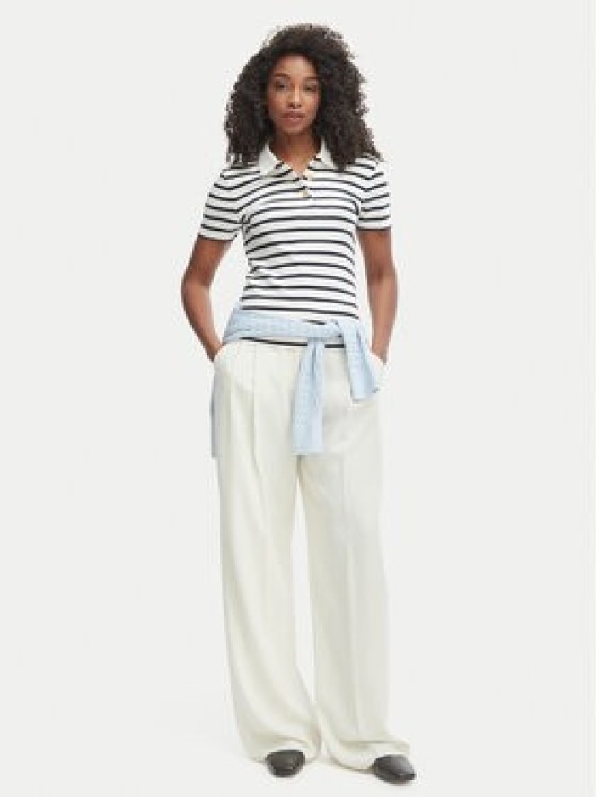 Tommy Hilfiger Polo WW0WW49252 Biały Slim Fit