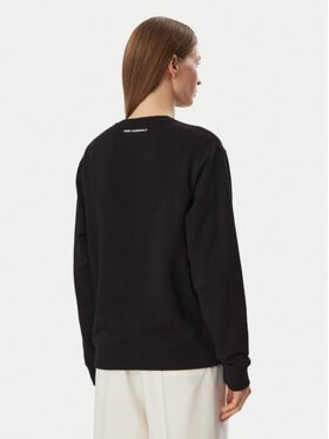 KARL LAGERFELD Bluza B4W20063 Czarny Regular Fit