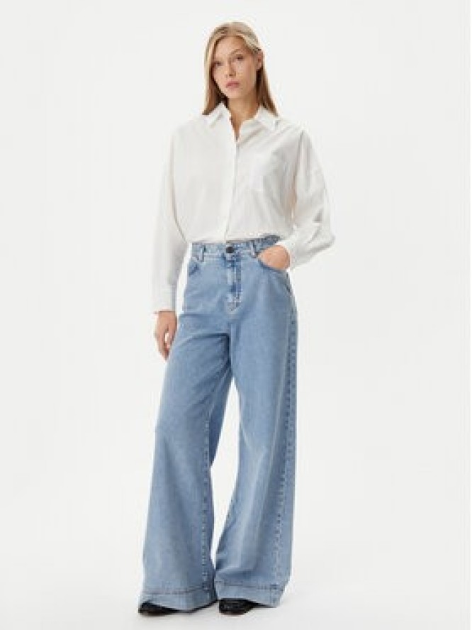 Weekend Max Mara Jeansy Vega 2515181061 Niebieski Wide Leg