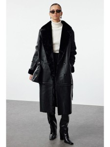 trendyol Płaszcz w kolorze czarnym rozmiar: 40