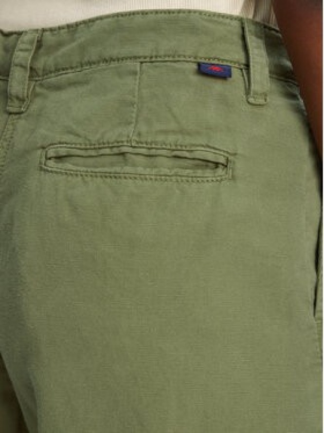 Robe di Kappa Szorty materiałowe Yvonne Light Linnen 62124LW Zielony Regular Fit