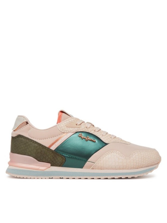 Pepe Jeans Sneakersy London Mix PLS40044 Różowy