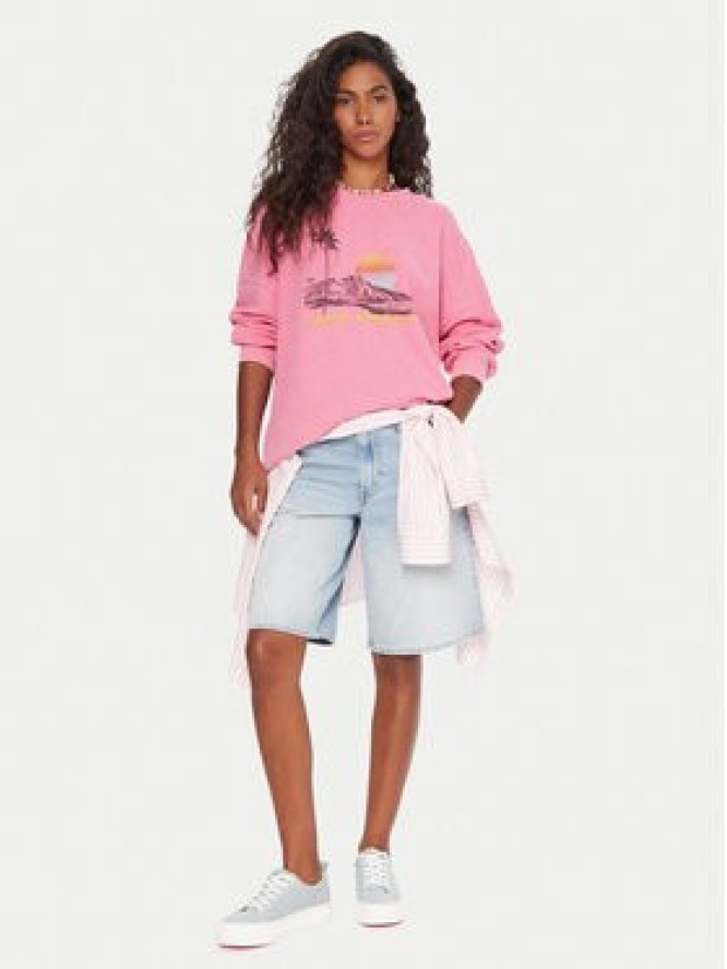 Roxy Bluza Eastside ERJKT04322 Różowy Boxy Fit