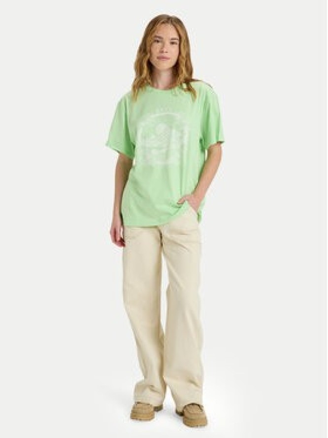 Roxy T-Shirt Hangloose The Sky ERJZT06020 Zielony Regular Fit