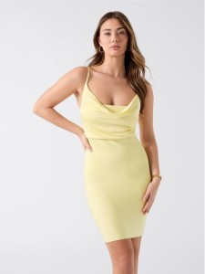 Guess Sukienka codzienna 181217 Żółty Classic Fit