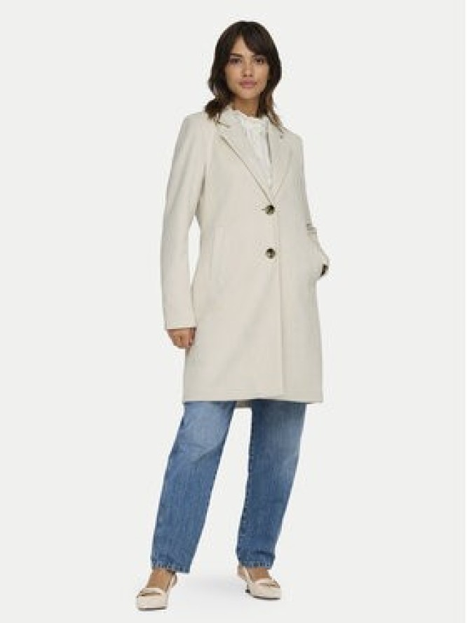 ONLY Płaszcz przejściowy Diane 15336518 Beżowy Regular Fit