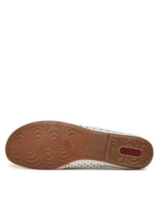 Rieker Mokasyny L6352-80 Biały