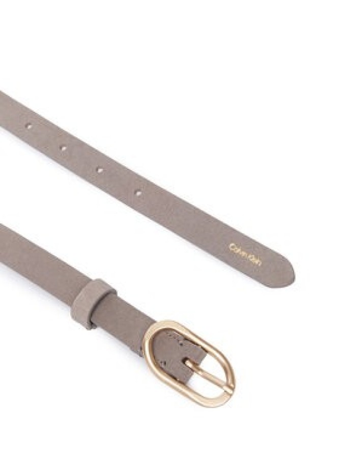 Calvin Klein Pasek Organic Buckle Suede Belt 20Mm LV04F7110G Szary