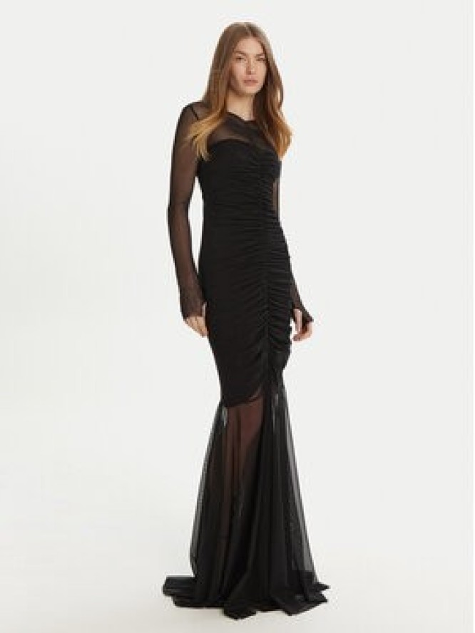 NORMA KAMALI Sukienka wieczorowa ST324PPMG08001 Czarny Slim Fit