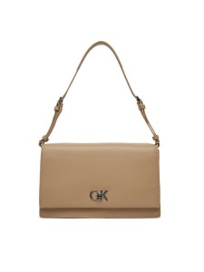 Calvin Klein Torebka Ck Elongated Shoulder Bag K60K612807 Beżowy