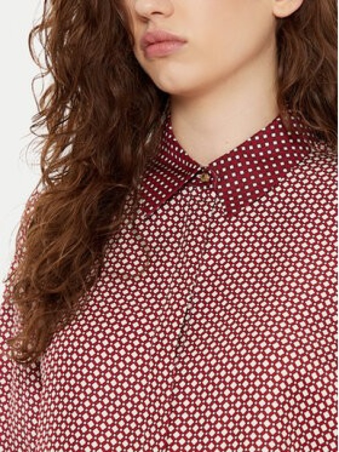 Tommy Hilfiger Koszula WW0WW44036 Bordowy Relaxed Fit