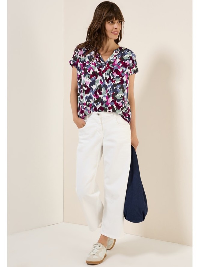 Cecil Bluzka w kolorze fioletowo-miętowo-białym rozmiar: M