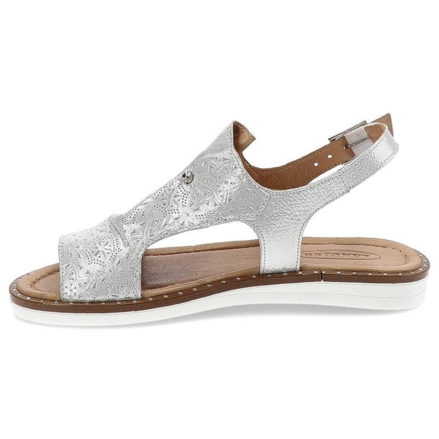 Białe Sandały Lanqier Wygodne Buty Damskie