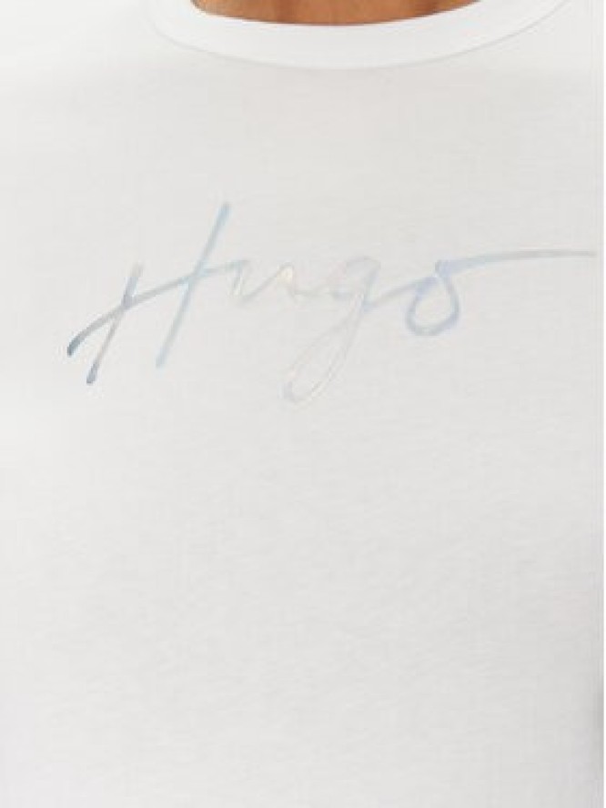 HUGO T-Shirt Damacia 50535491 Biały Regular Fit