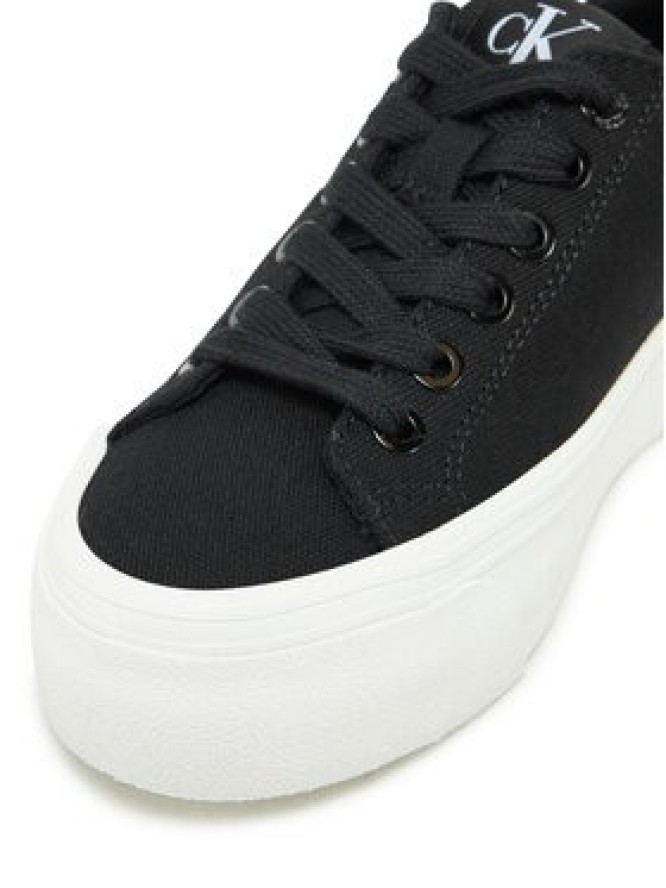 Calvin Klein Jeans Tenisówki Vulc Flatform Low Cv Mg YW0YW01763 Czarny