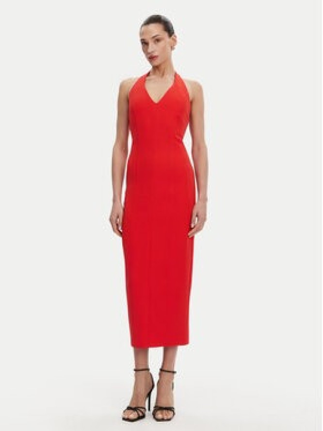 ACCESS FASHION Sukienka koktajlowa 53-3403-218 Czerwony Regular Fit