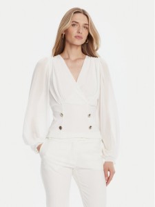 Rinascimento Bluzka CFC0126180003 Biały Regular Fit