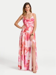 Swing Sukienka wieczorowa 5AI18600 Różowy Regular Fit