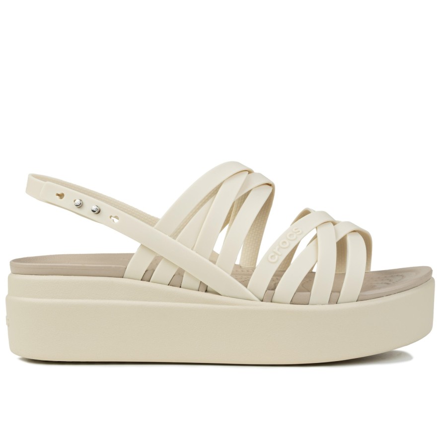 Sandały damskie na basen Crocs BROOKLYN STRAPPY LOWWDG