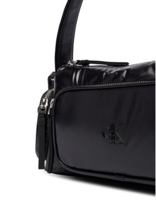 Calvin Klein Torebka Pocket Shiny Nylon Small Bag LV04F3405G Czarny