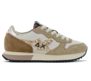 Damskie - Sun68 Stargirl Glitter Logo - Z44210-16 - Beżowy