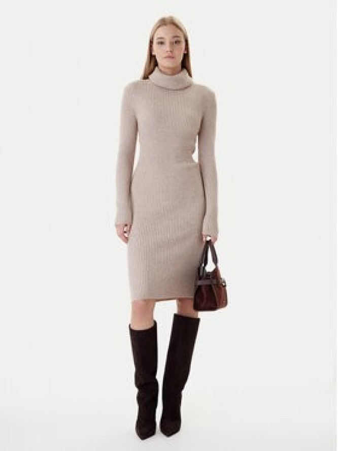 ONLY Sukienka dzianinowa Nellie 15363533 Beżowy Regular Fit