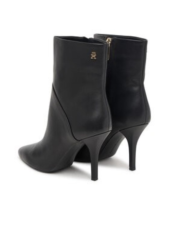 Tommy Hilfiger Botki High Heel Clean Ankle Boot FW0FW09624 Czarny