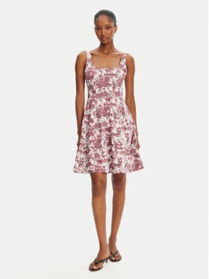 STAUD Sukienka letnia Wells R25R2222SP Różowy Regular Fit