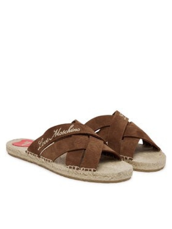 LOVE MOSCHINO Klapki JA28362G0MIG0300 Brązowy