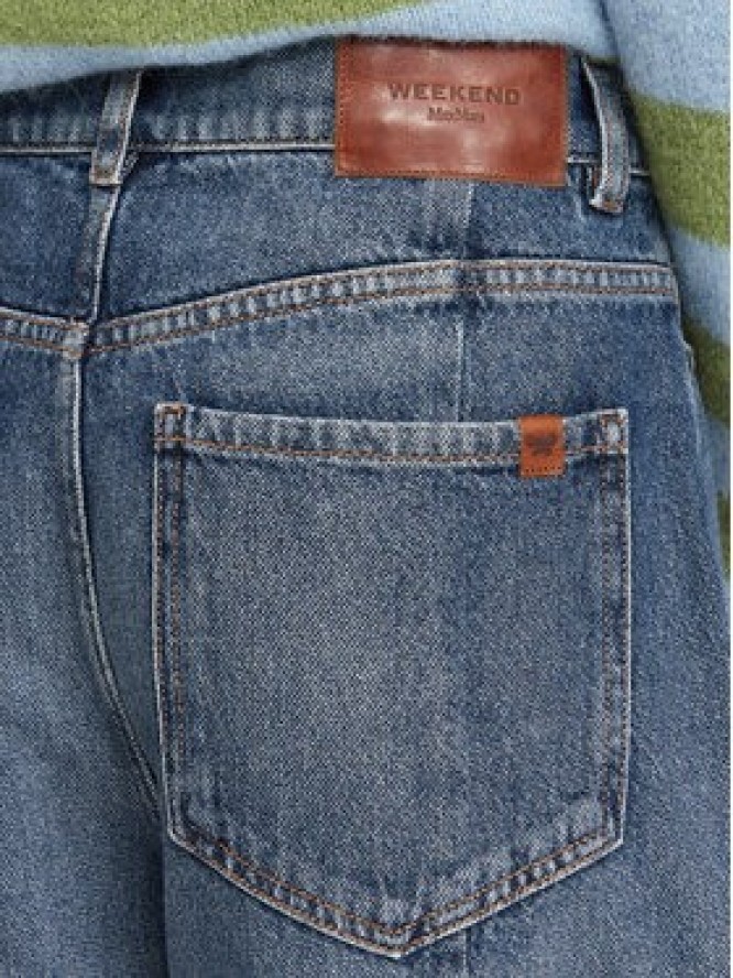 Weekend Max Mara Jeansy Madia 2625186081 Granatowy Wide Leg