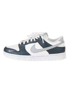 Nike Skórzane sneakersy "Dunk Low" w kolorze biało-szaro-granatowym rozmiar: 40