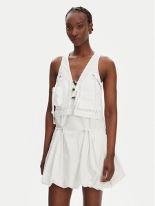 PINKO Sukienka codzienna Benny 105305 A2MO Biały Regular Fit