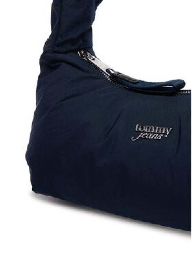Tommy Jeans Torebka Metal Logo Padded Strap Shoulder Bag AW0AW18583 Granatowy