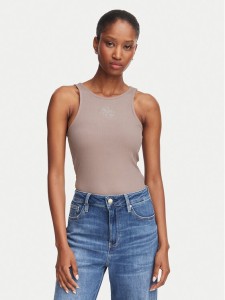 Guess Top W6RP39 KD092 Beżowy ciemny Regular Fit