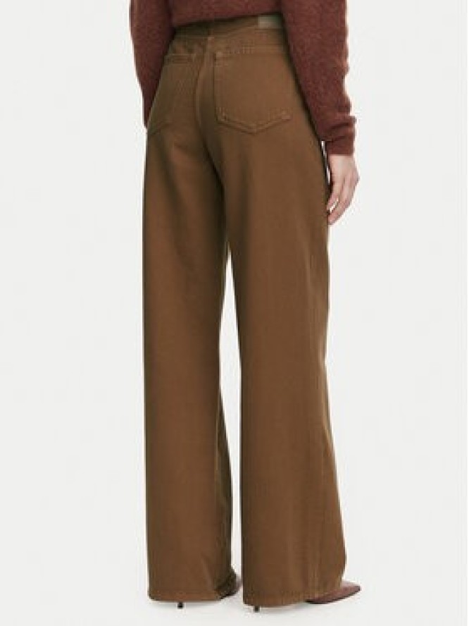 Marella Jeansy Zaffo 2623136075 Brązowy ciemny Wide Leg