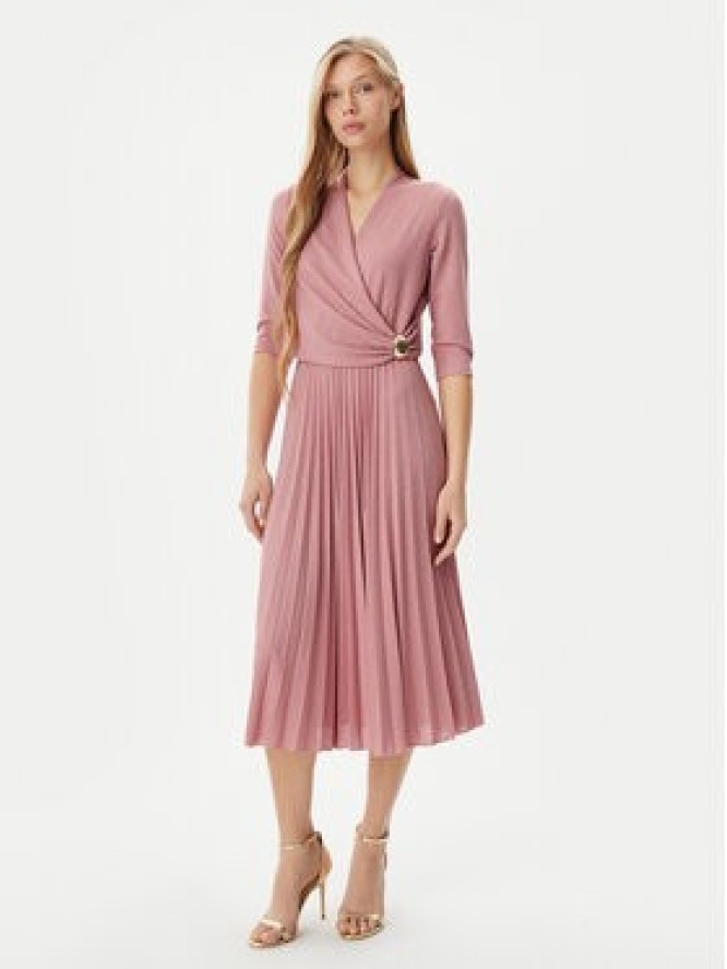 Rinascimento Sukienka koktajlowa CFC0122980003 Różowy Regular Fit